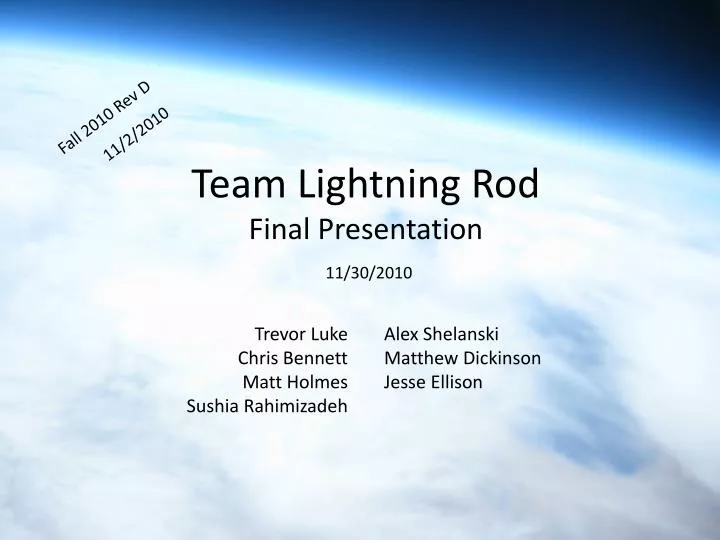 team lightning rod final presentation