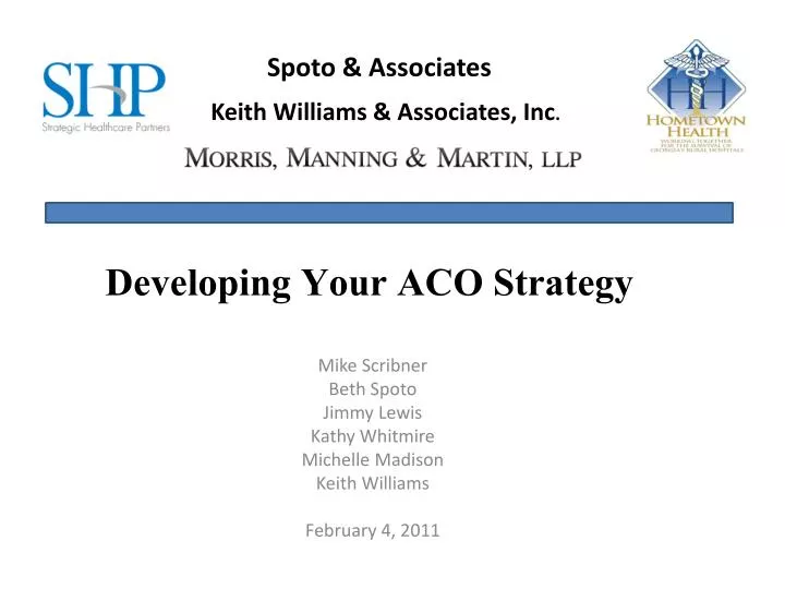 developing your aco strategy