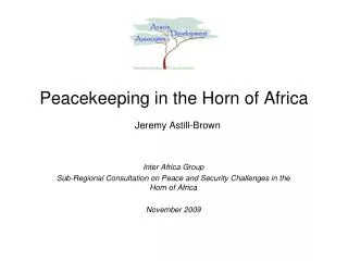 Peacekeeping in the Horn of Africa