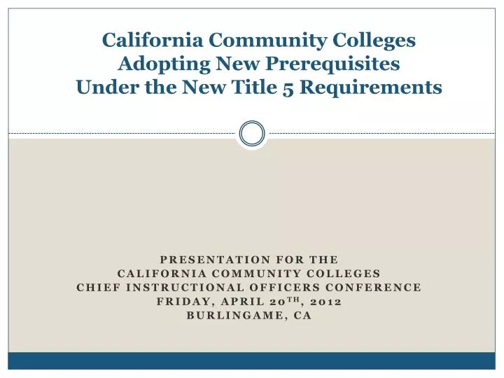 california community colleges adopting new prerequisites under the new title 5 requirements