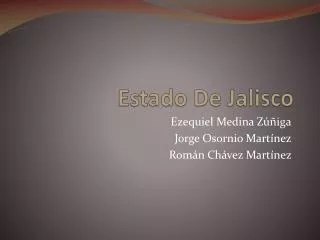 estado de jalisco