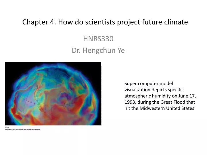 chapter 4 how do scientists project future climate