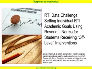 Setting Individual Student RTI Academic Goals Using Research Norms
