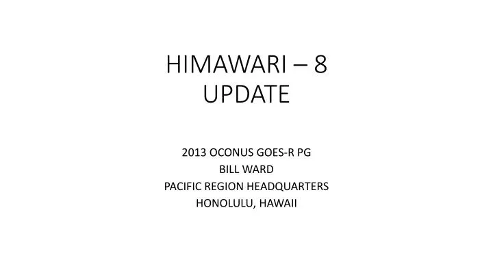 himawari 8 update