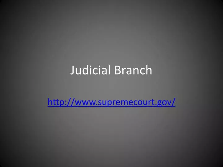 judicial branch