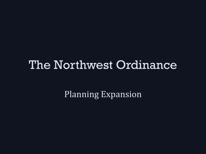the northwest ordinance