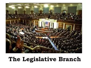 The Legislative Branch