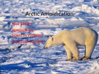 Arctic Amplification