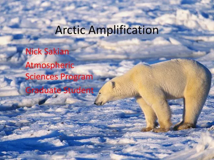 arctic amplification