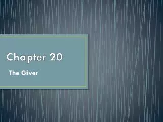 Chapter 20