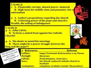 C 15 sec 3: A. Financially corrupt, abused power, immoral
