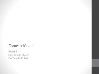 Contract Model