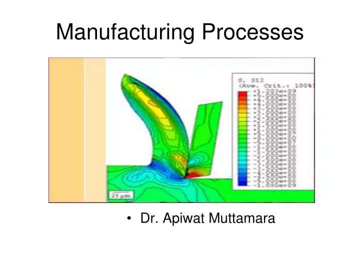 manufacturing processes