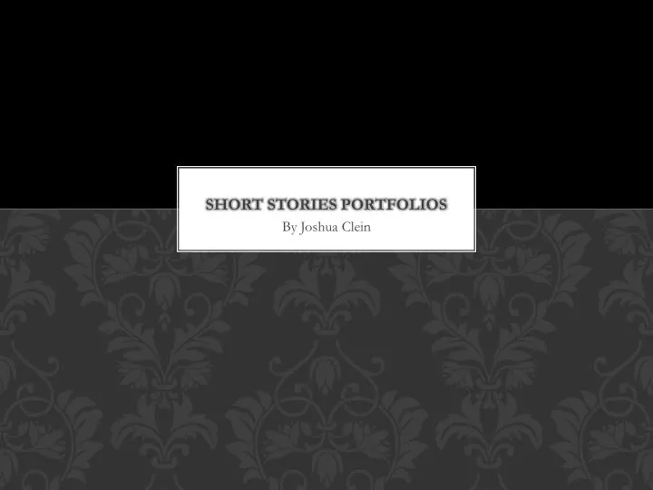 short stories portfolios