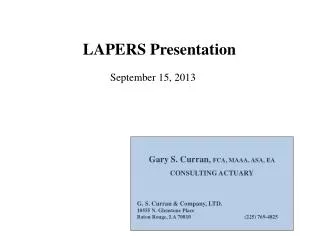LAPERS Presentation