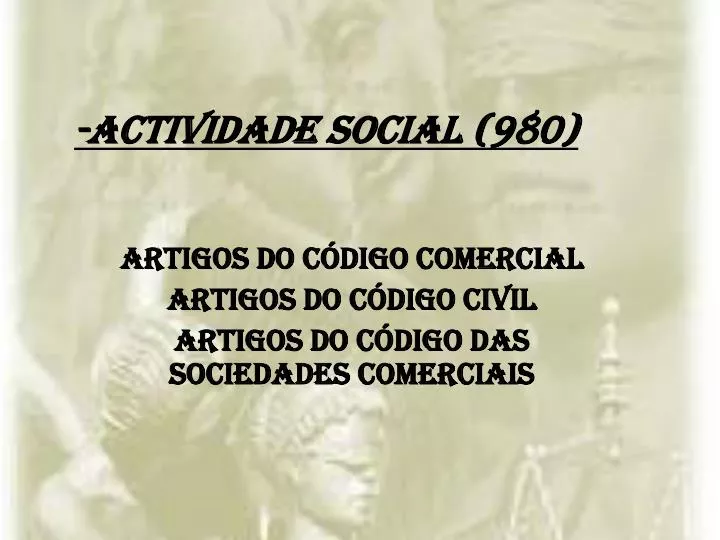 actividade social 980