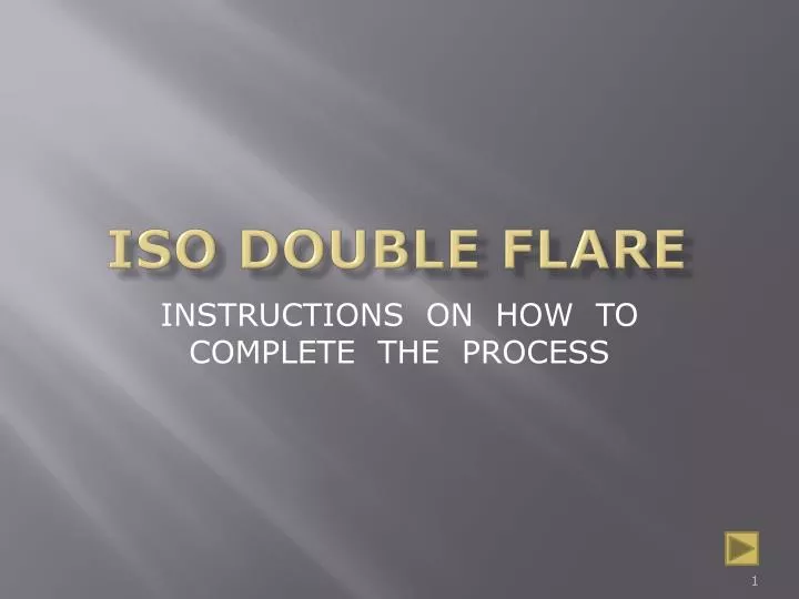 iso double flare
