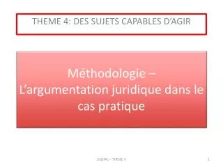 l argumentation juridique