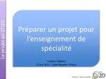 Le projet en STI2D - slide 1