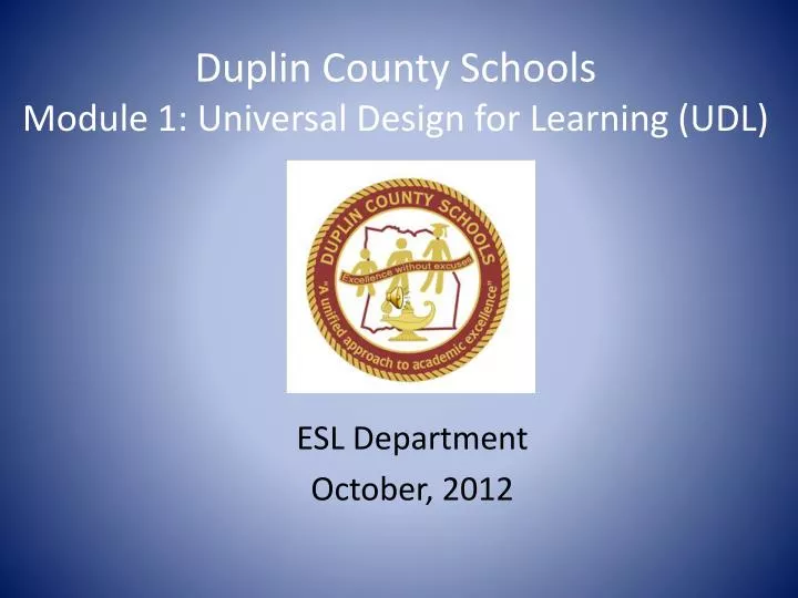 duplin county schools module 1 universal design for learning udl