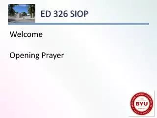 Welcome Opening Prayer