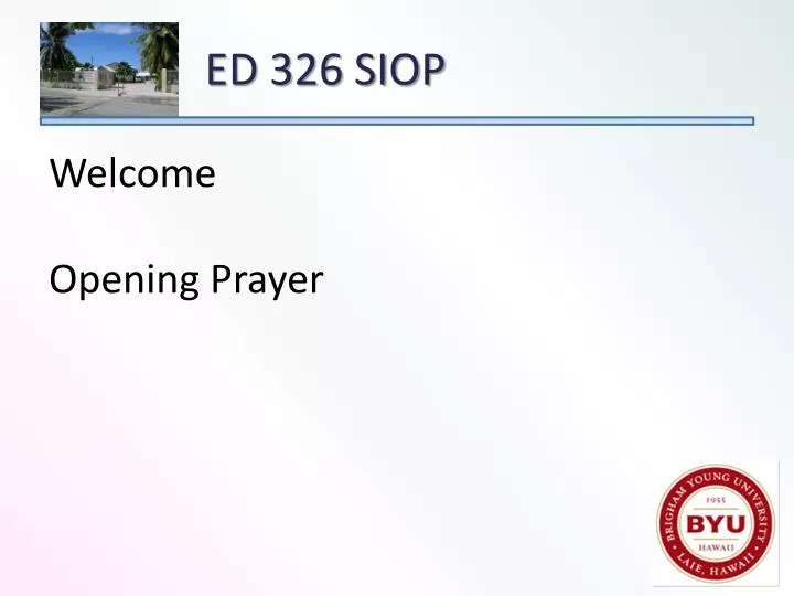 welcome opening prayer