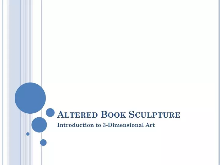 altered book sculpture