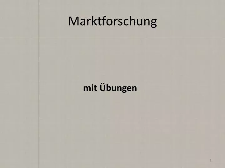 marktforschung