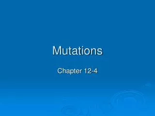 mutations