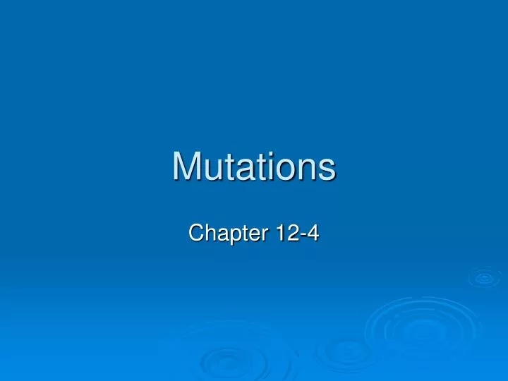 mutations