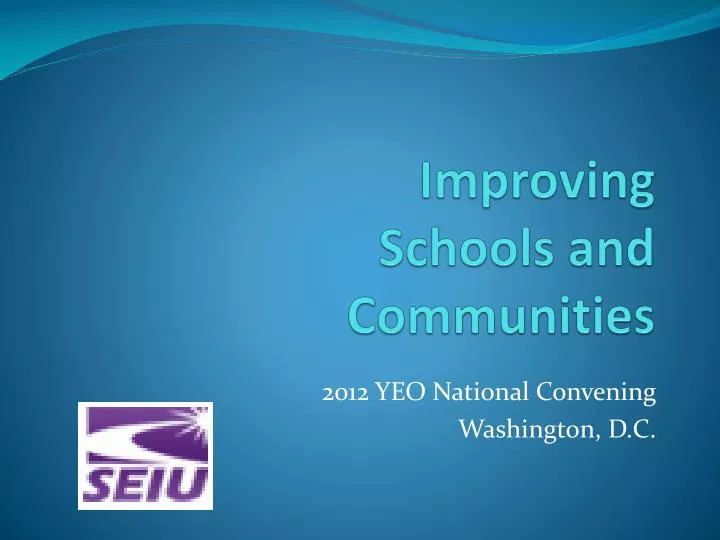 improving schools and communities