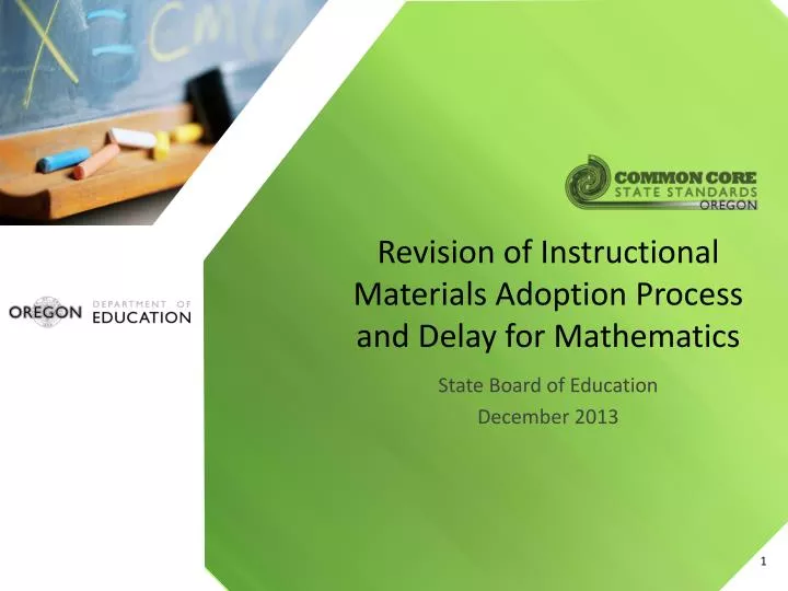 revision of instructional materials adoption process and delay for mathematics