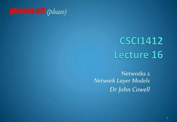 csci1412 lecture 16