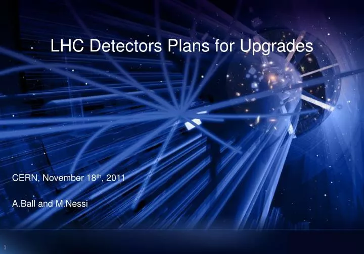 lhc detectors plans for upgrades