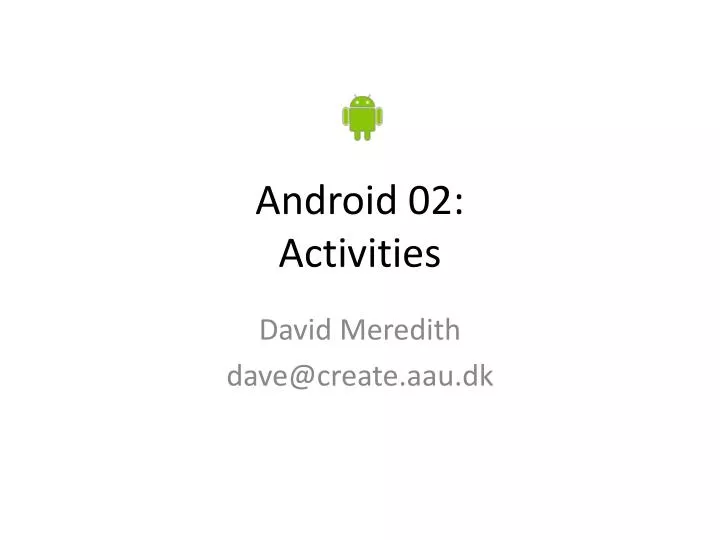android 02 activities