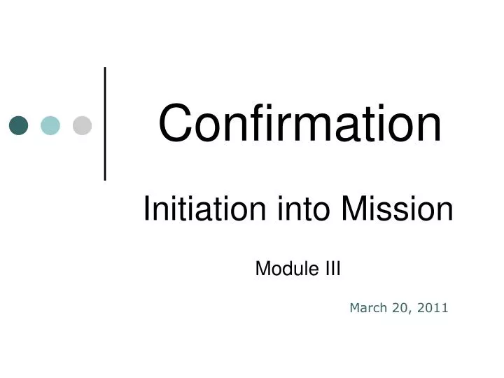 confirmation