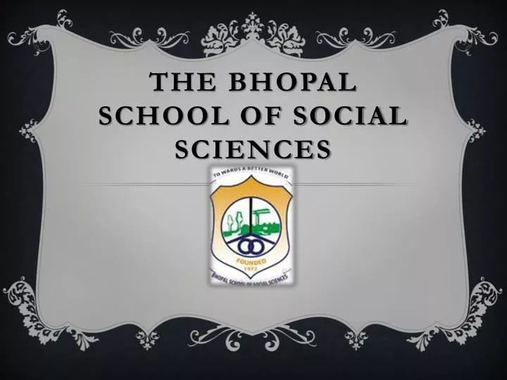 the bhopal school of social sciences