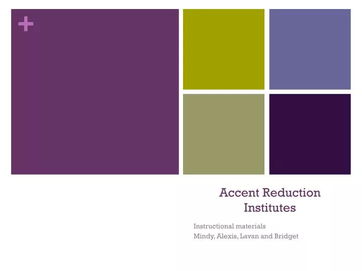 accent reduction institutes