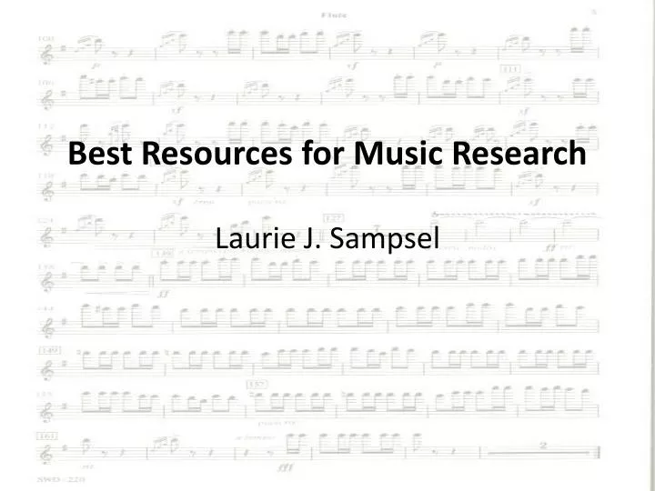 best resources for music research laurie j sampsel