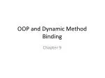OOP and Dynamic Method Binding - slide 1