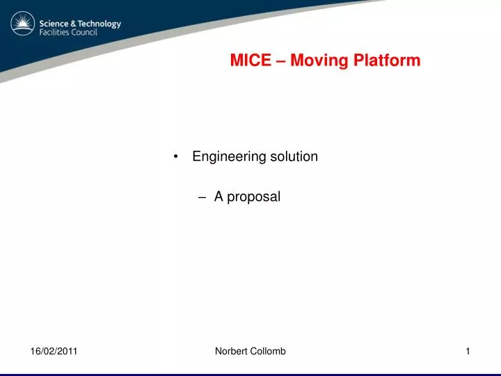 mice moving platform