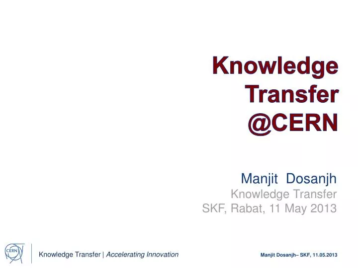 knowledge transfer @cern