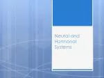 Neural and Hormonal Systems - slide 1