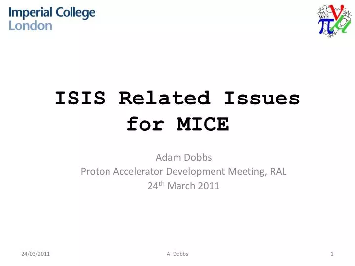 isis related issues for mice