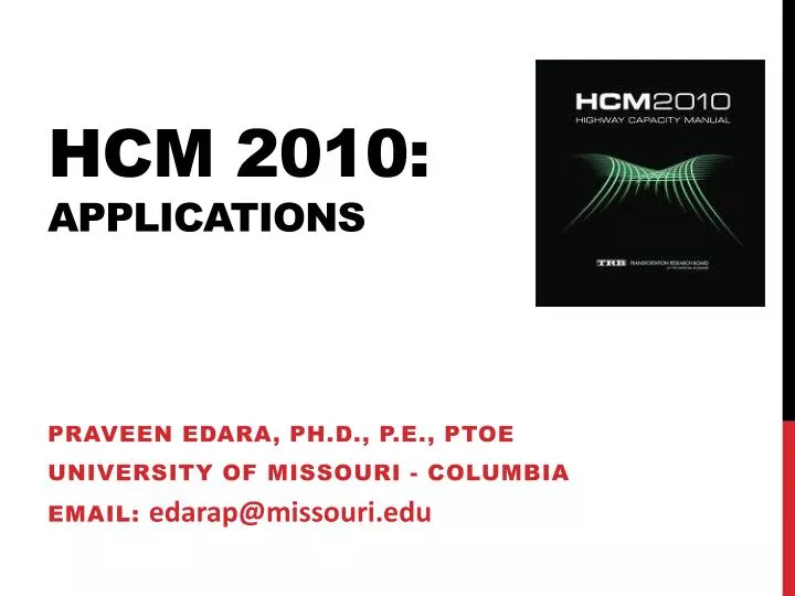 hcm 2010 applications