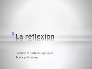 la r flexion