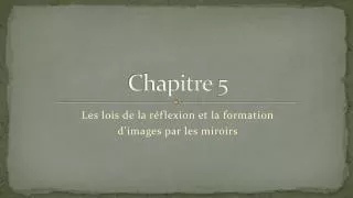 chapitre 5