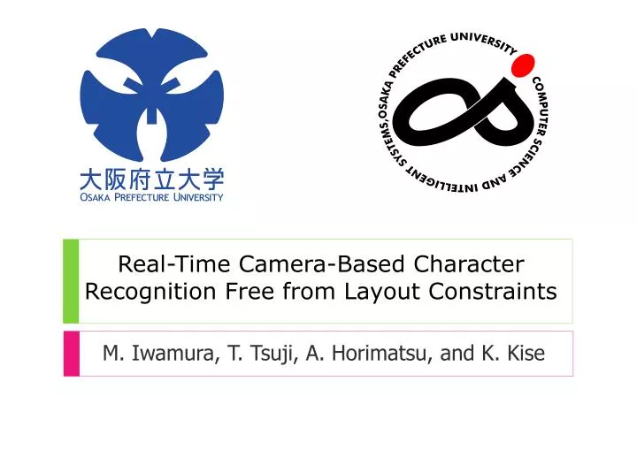 real time camera based character recognition free from layout constraints