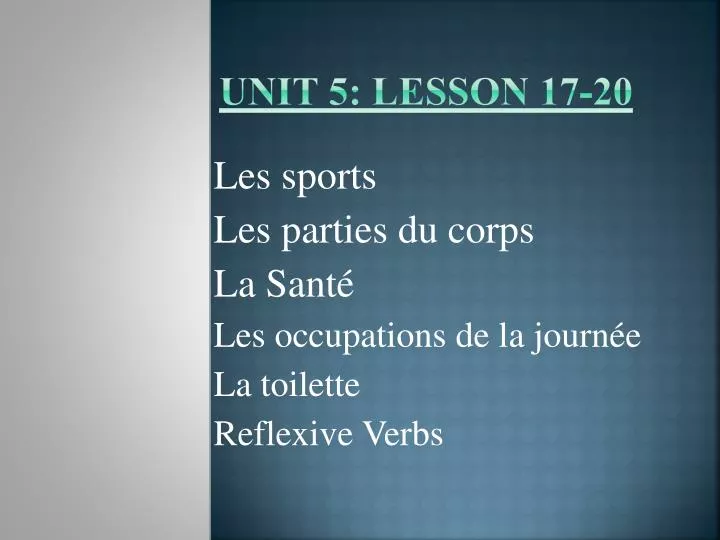 unit 5 lesson 17 20