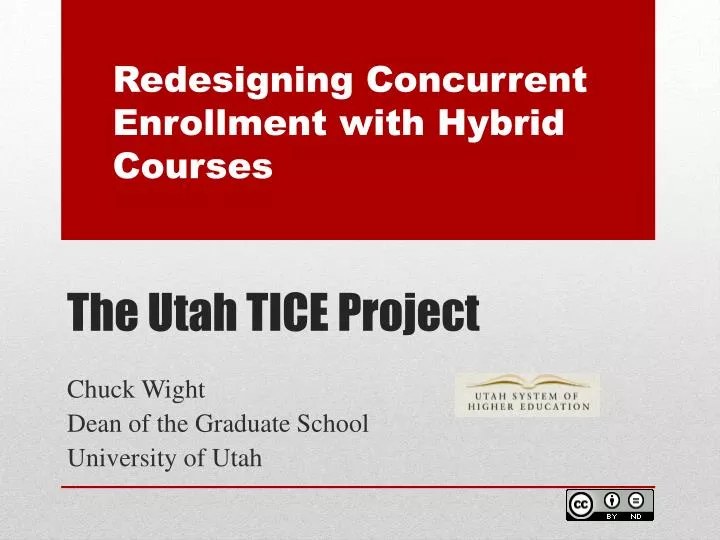 the utah tice project